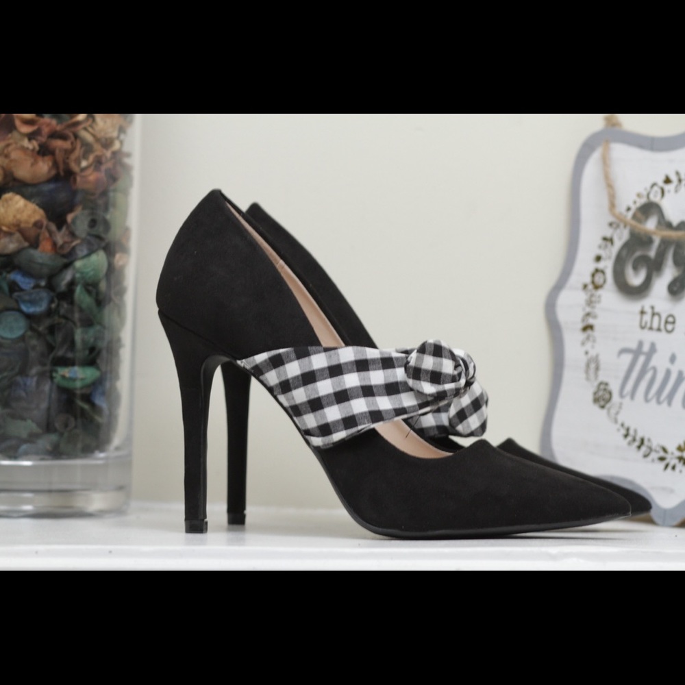 Faux Suede Pumps